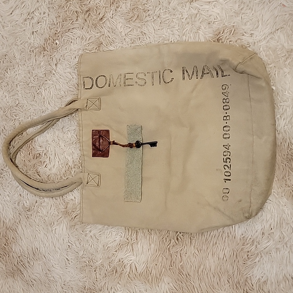 The Barrel Shack Domestic Mail Canvas Tote Bag